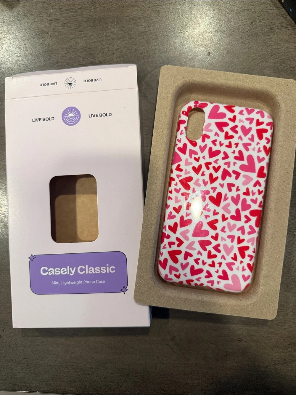 Classic Pink Heart Pattern Phone Case